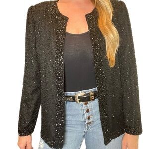 Vintage Laurence Kazar beaded jacket Size Large